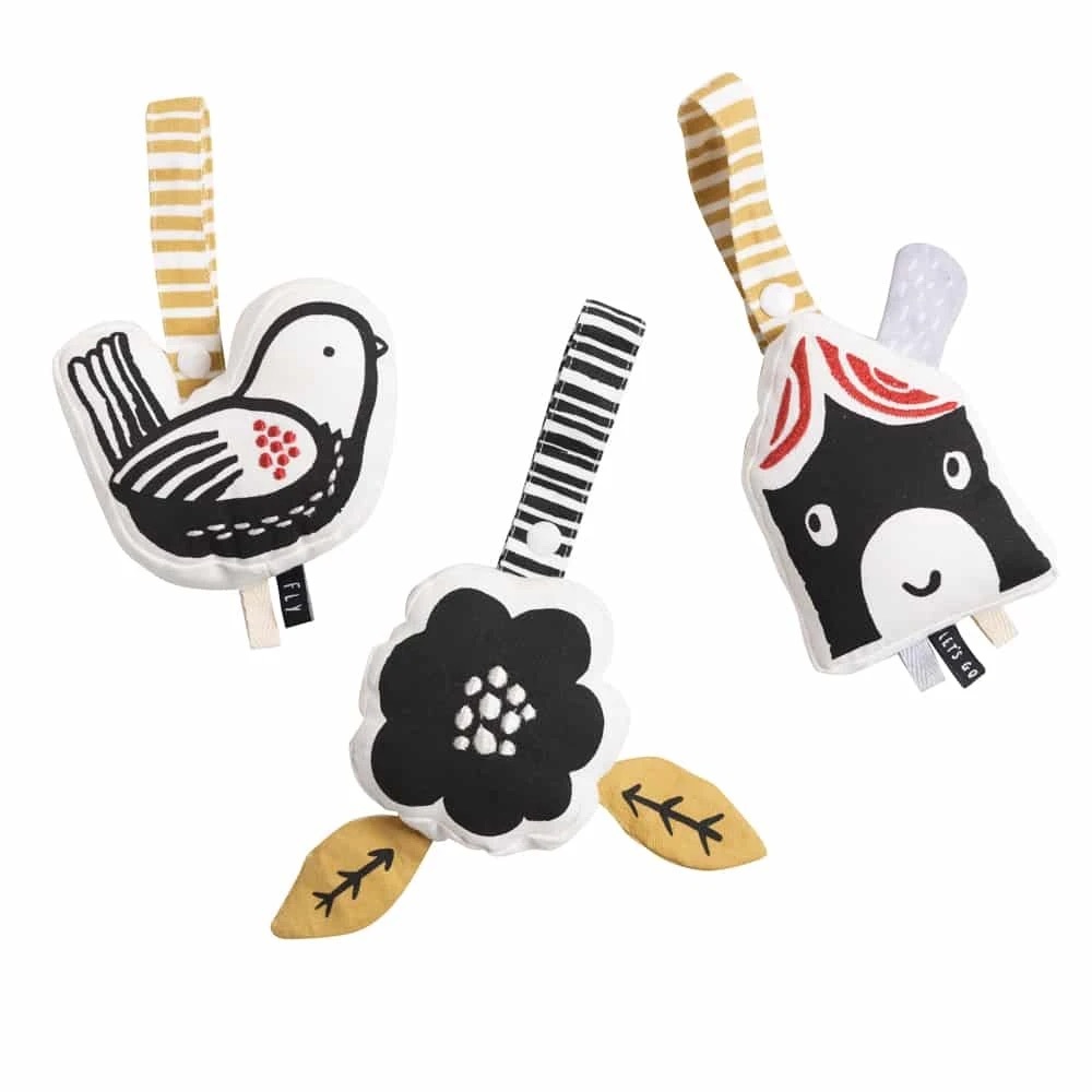 High Contrast Stroller Toys